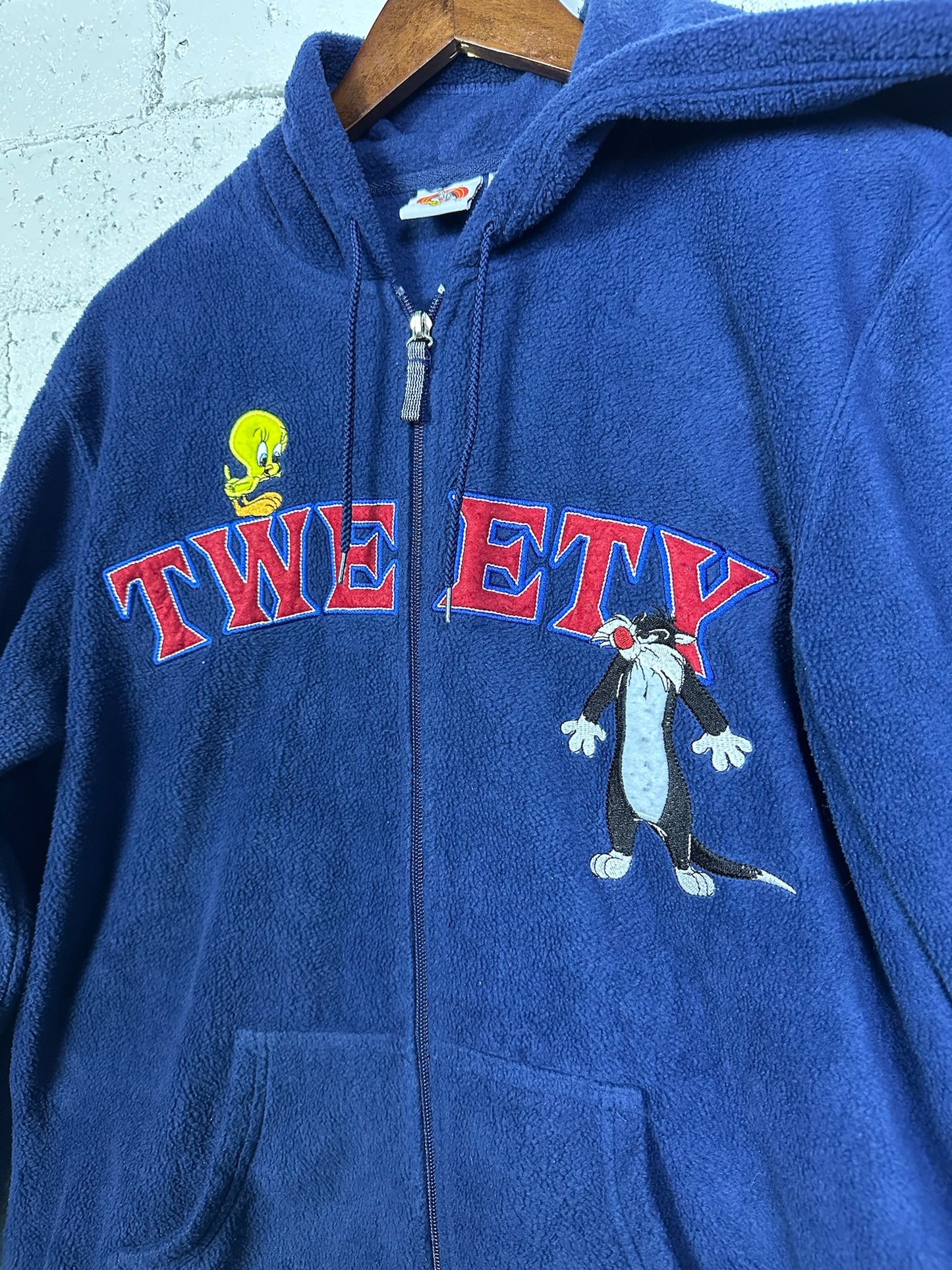 (L) Looney Tunes Fleece Zip Up