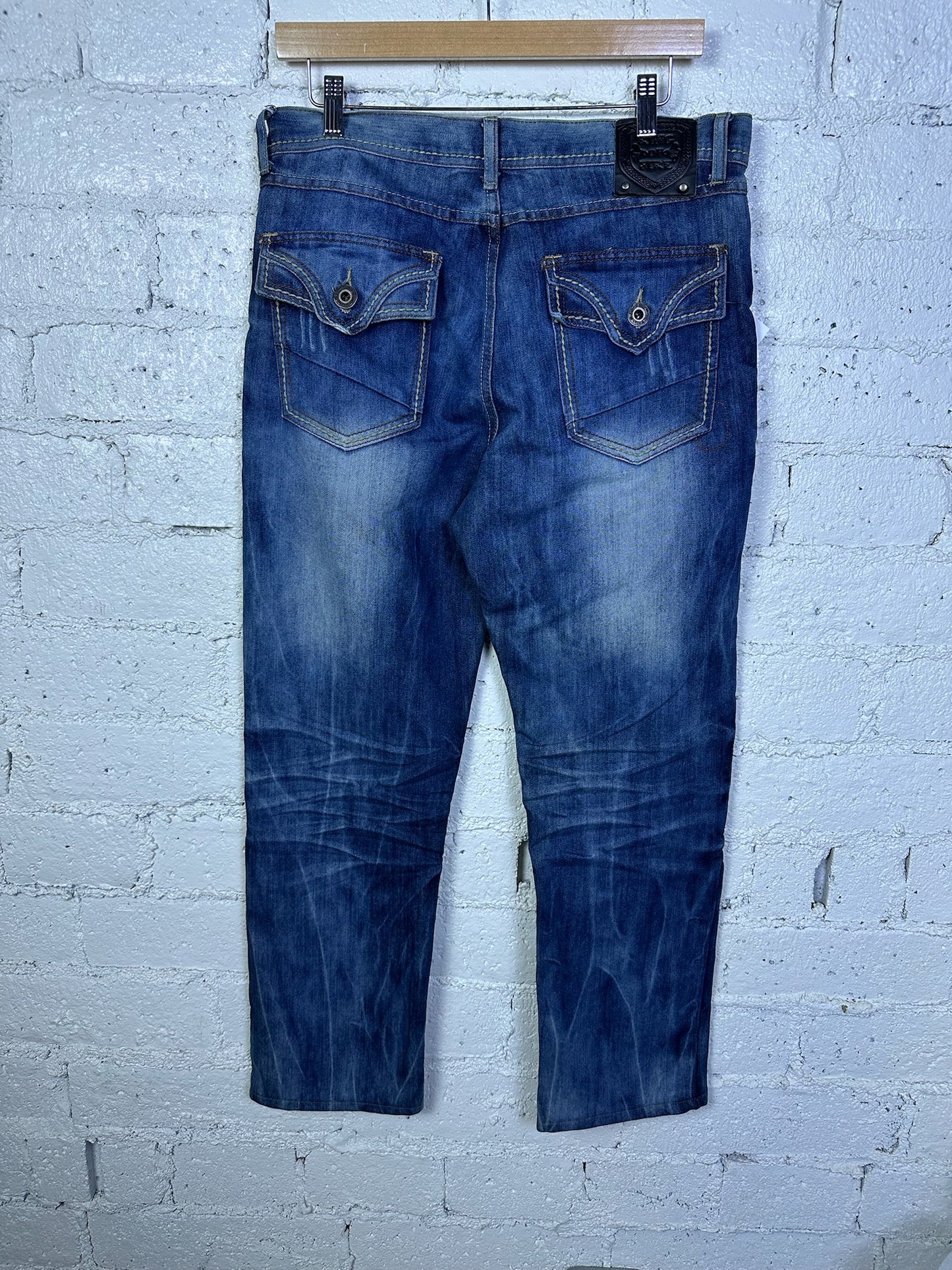 (32x28) Ring Of Fire Denim Jeans