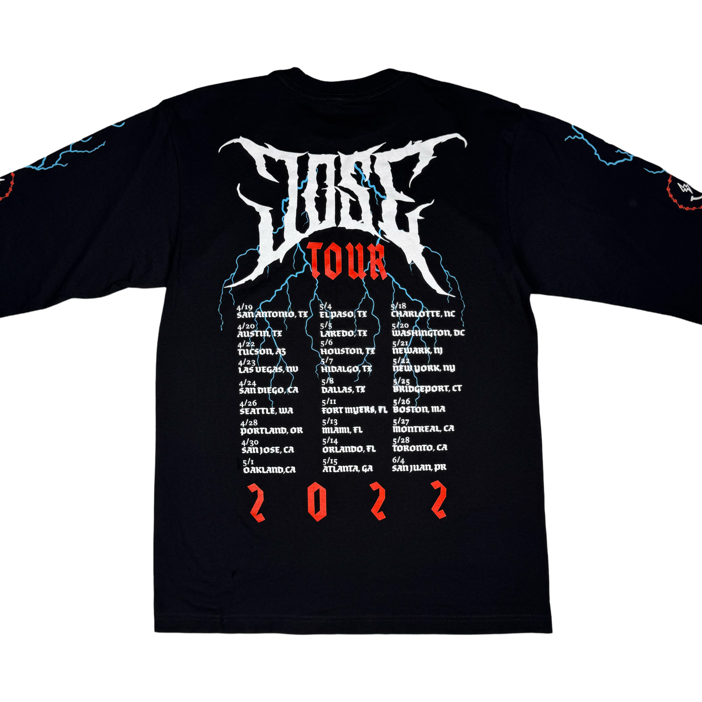J Balvin Jose 2022 Tour T-Shirt