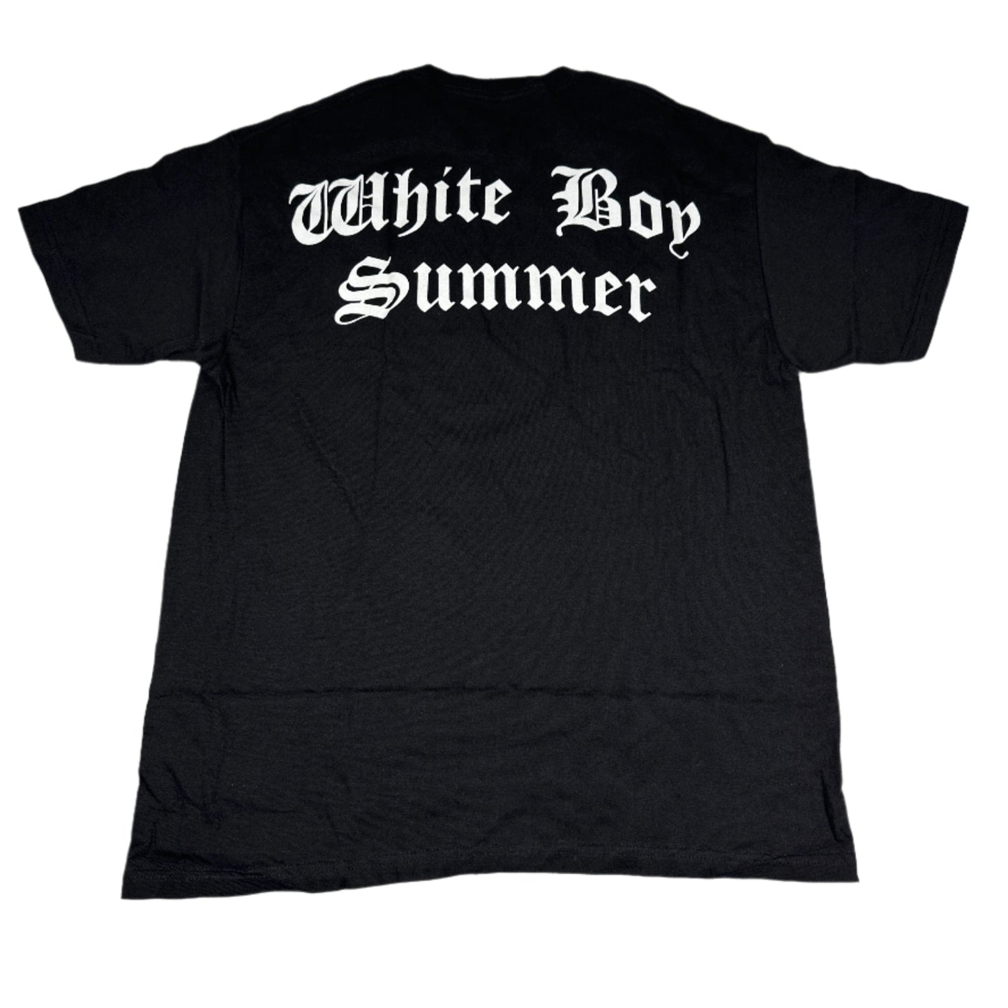 ( L ) ( XL ) ( XXL )White Boy Summer Black Tee