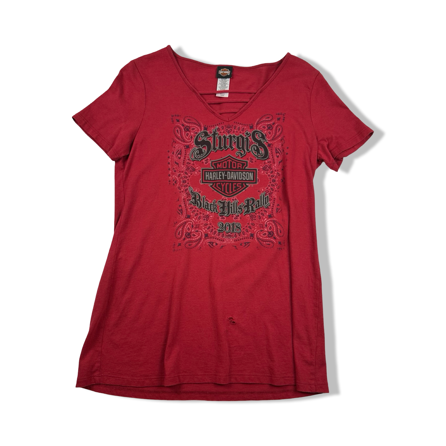 (L) Women Harley Davidson top