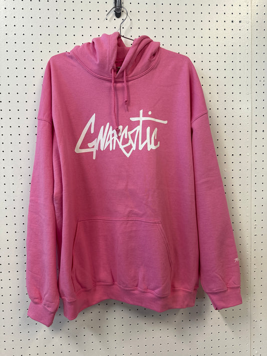 ( 2XL ) Gnarcotic Pink Logo Hoodie