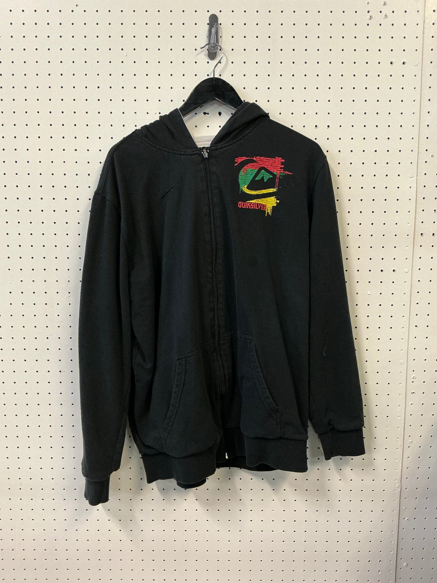 (XL) Reversible Quiksilver Zip up Jacket