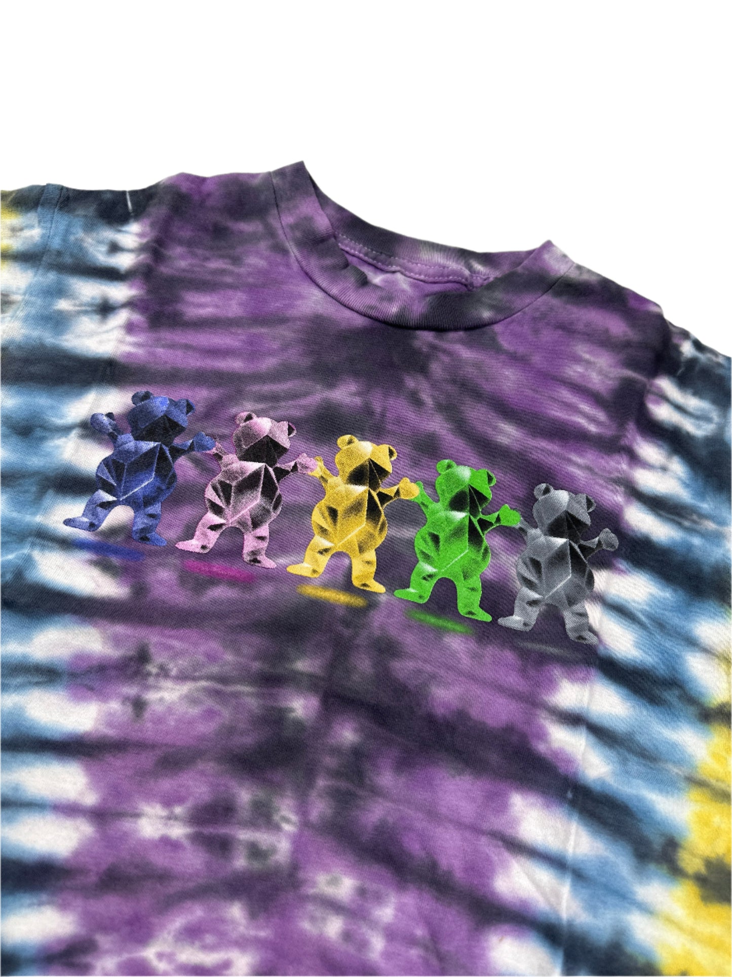 ( S ) ( M ) ( 2XL ) Grizzly Purple tie dye Tee