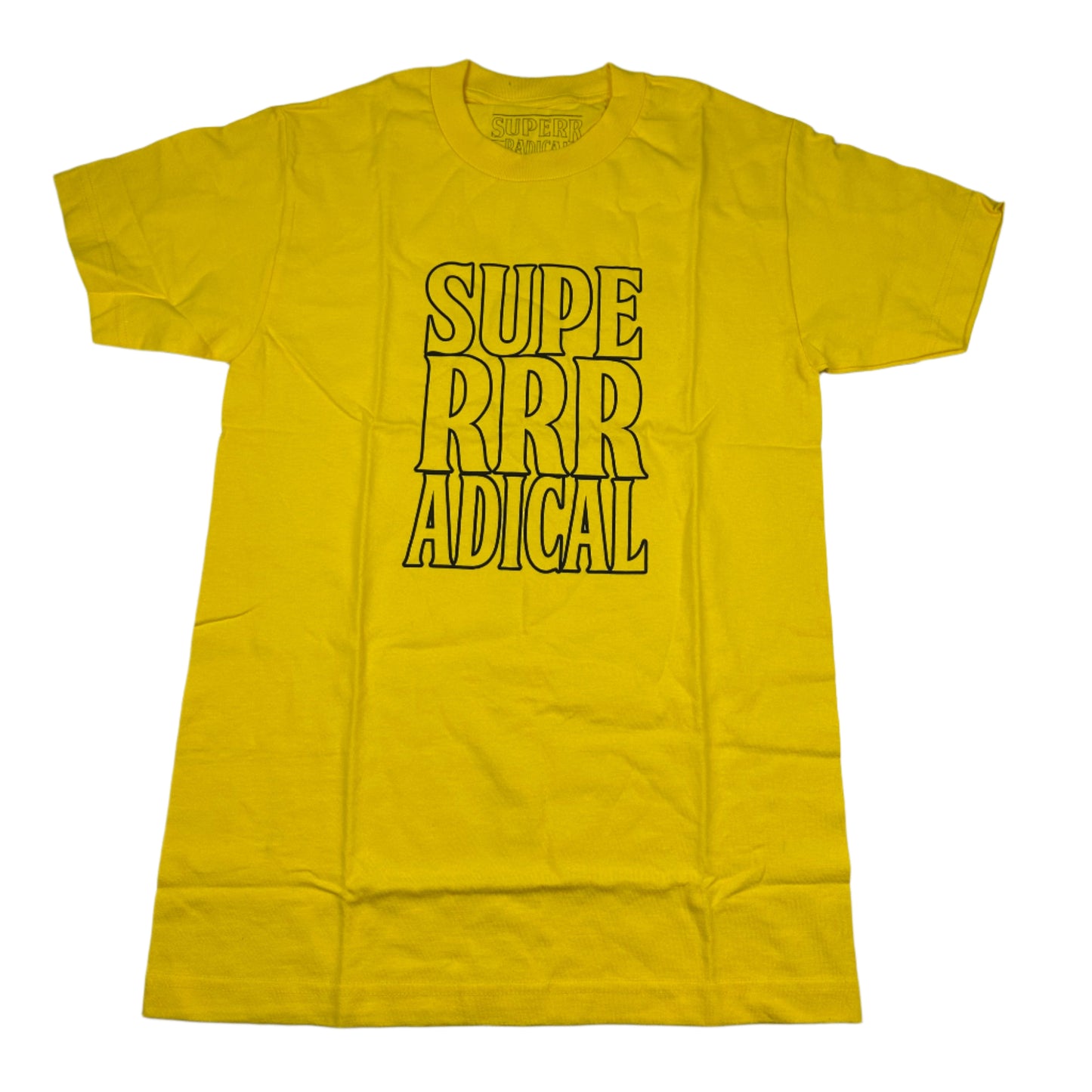 ( S ) Superrradical logo Tee - yellow