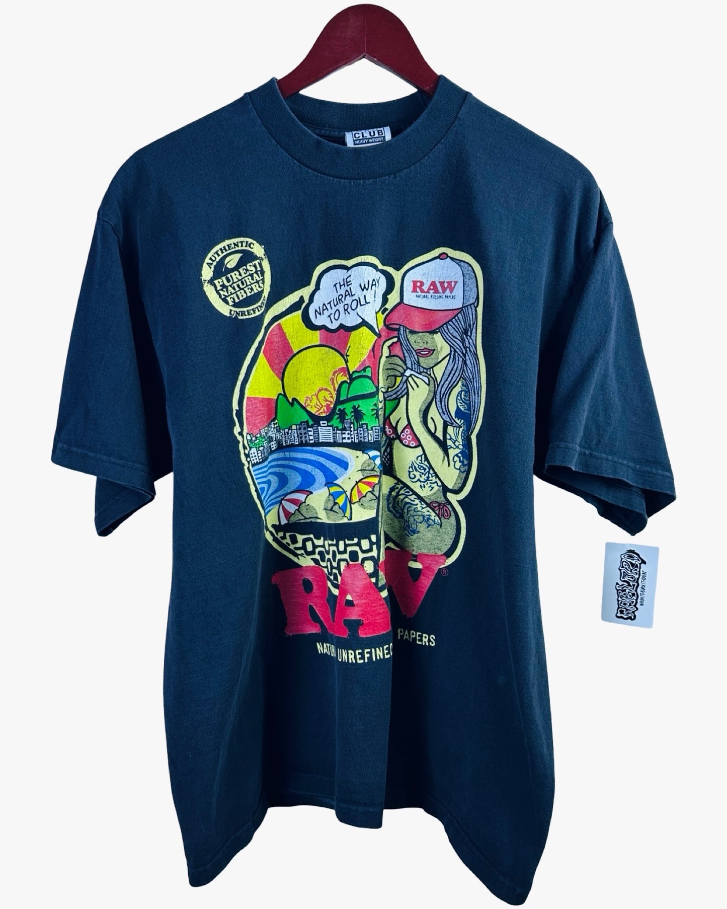 ( XL ) RAW rolling papers Tee