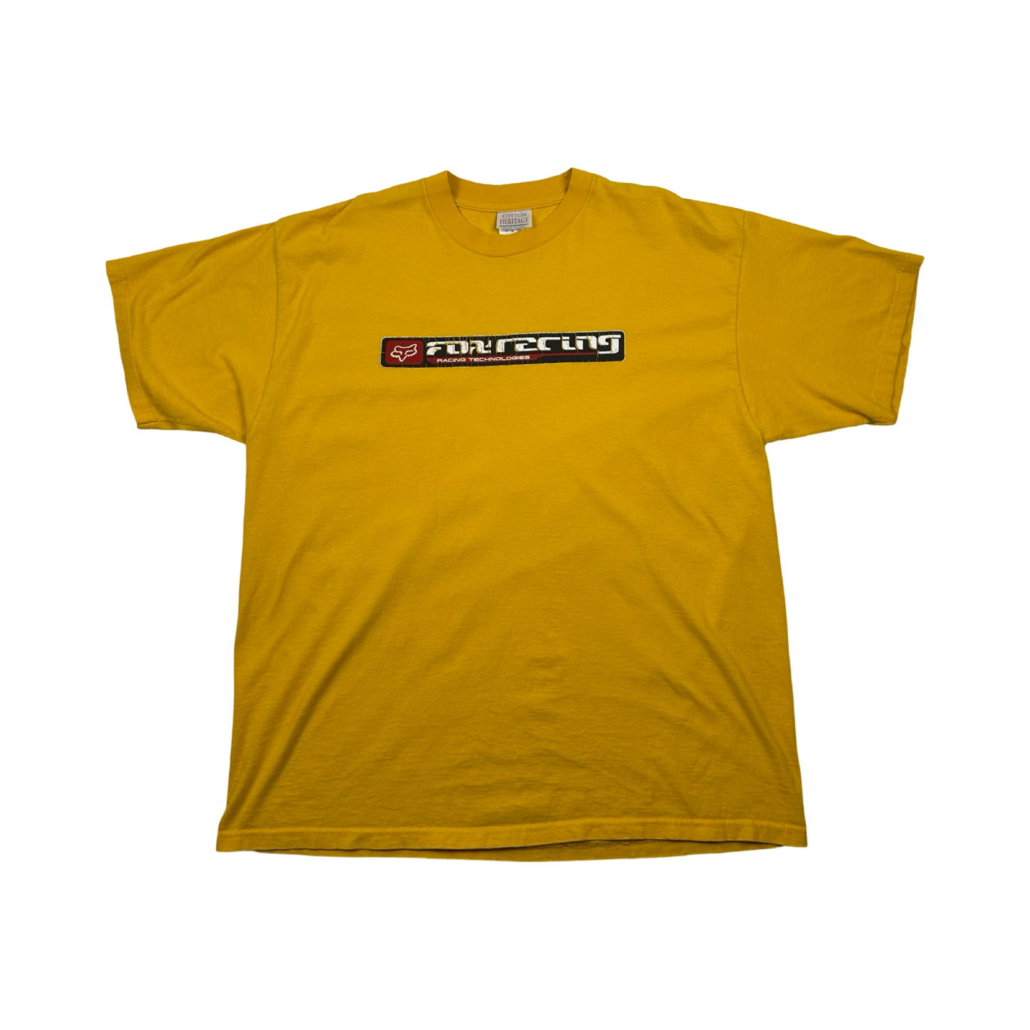 (XL) 00’s fox racing yellow T-shirt