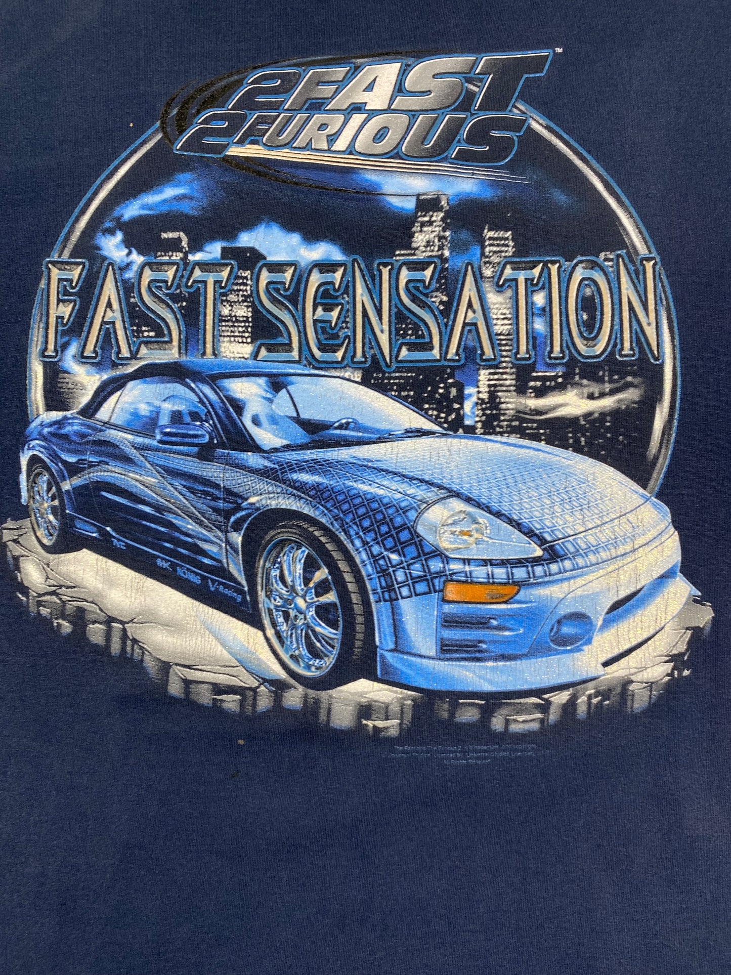 (2XL) Vintage 2 Fast 2 Furious Tee