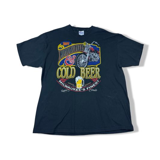 (XL) Y2k Motocycle beer Tee