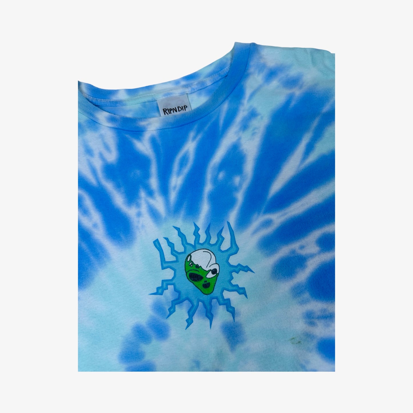 (XL) Y2k Tie-dye Rip & Dip Tee