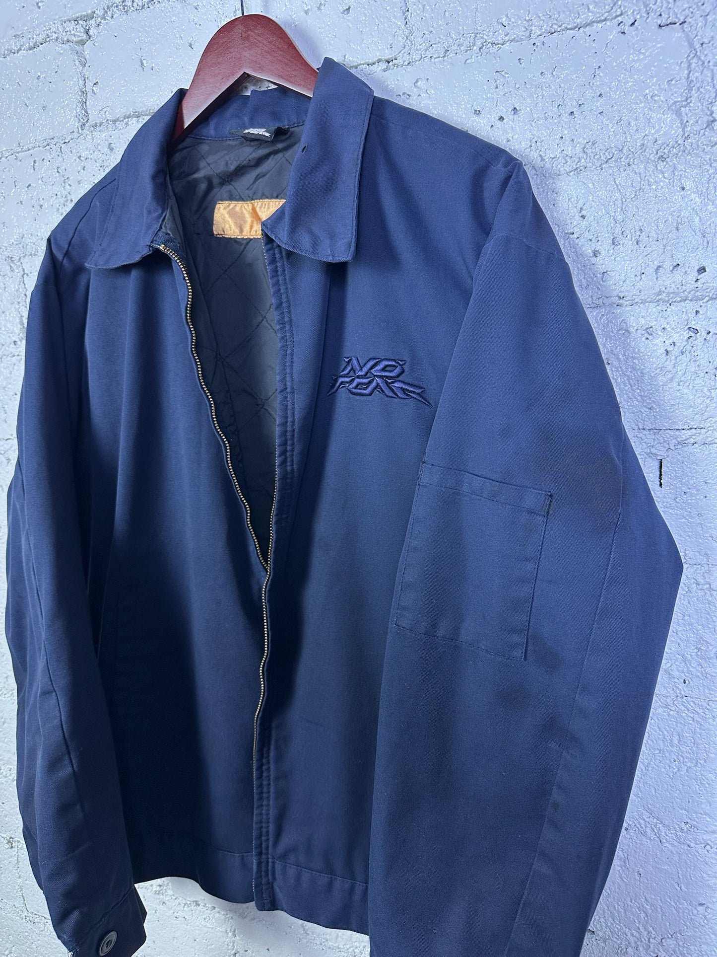 (L) No Fear Mechanics Jacket ( AS IS NO ZIPPER)