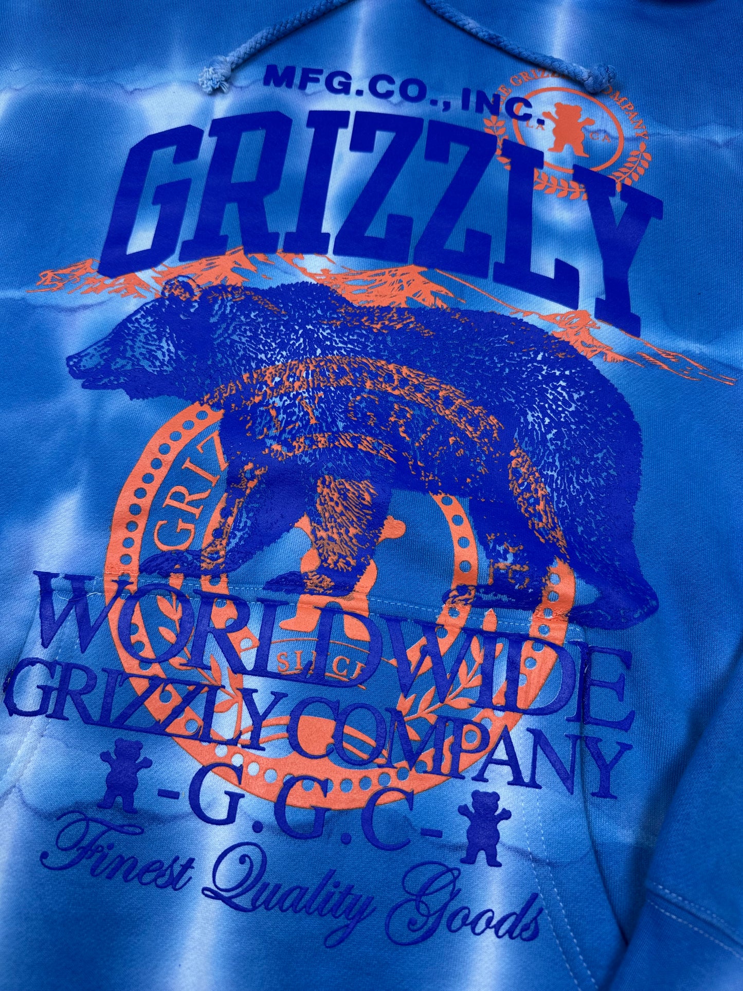 Grizzly hoodie tie dye