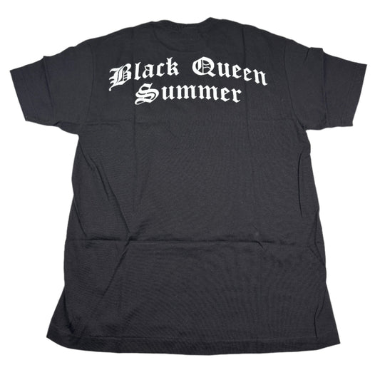 ( L ) White Boy Summer Black Queen Summer Tee