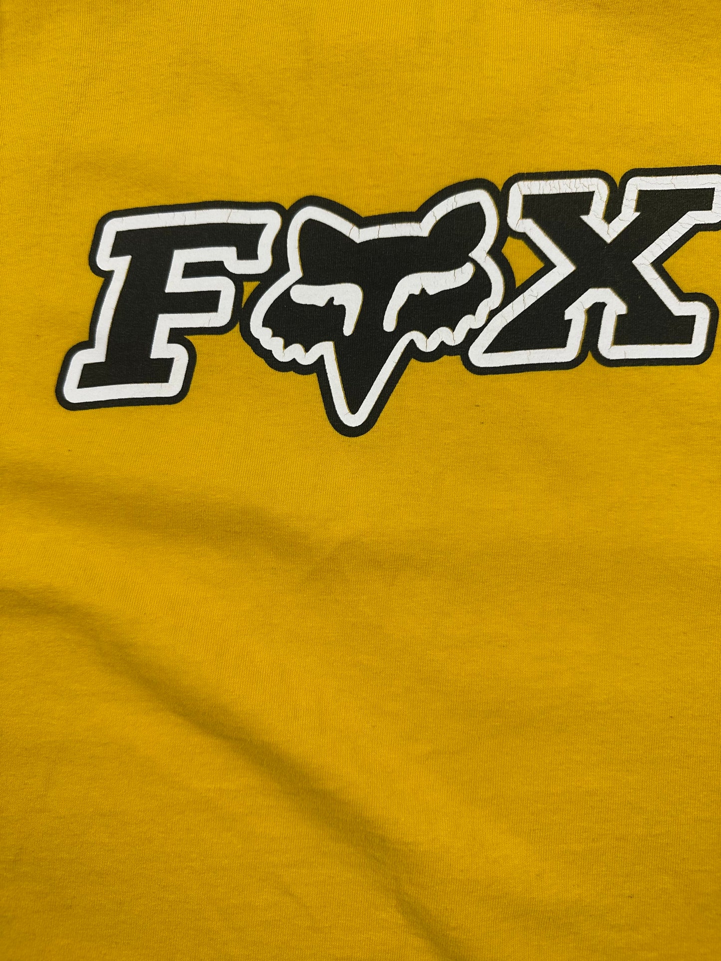 (XL) 00’s fox racing yellow T-shirt