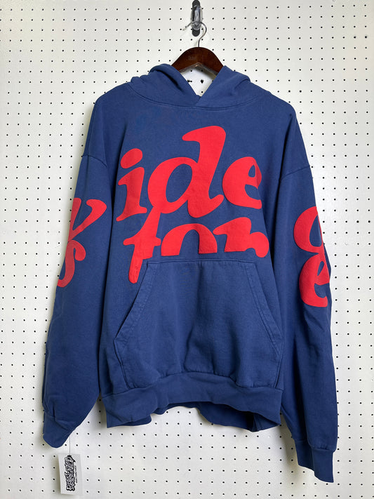 Video Store Red/Navy Blue Hoodie
