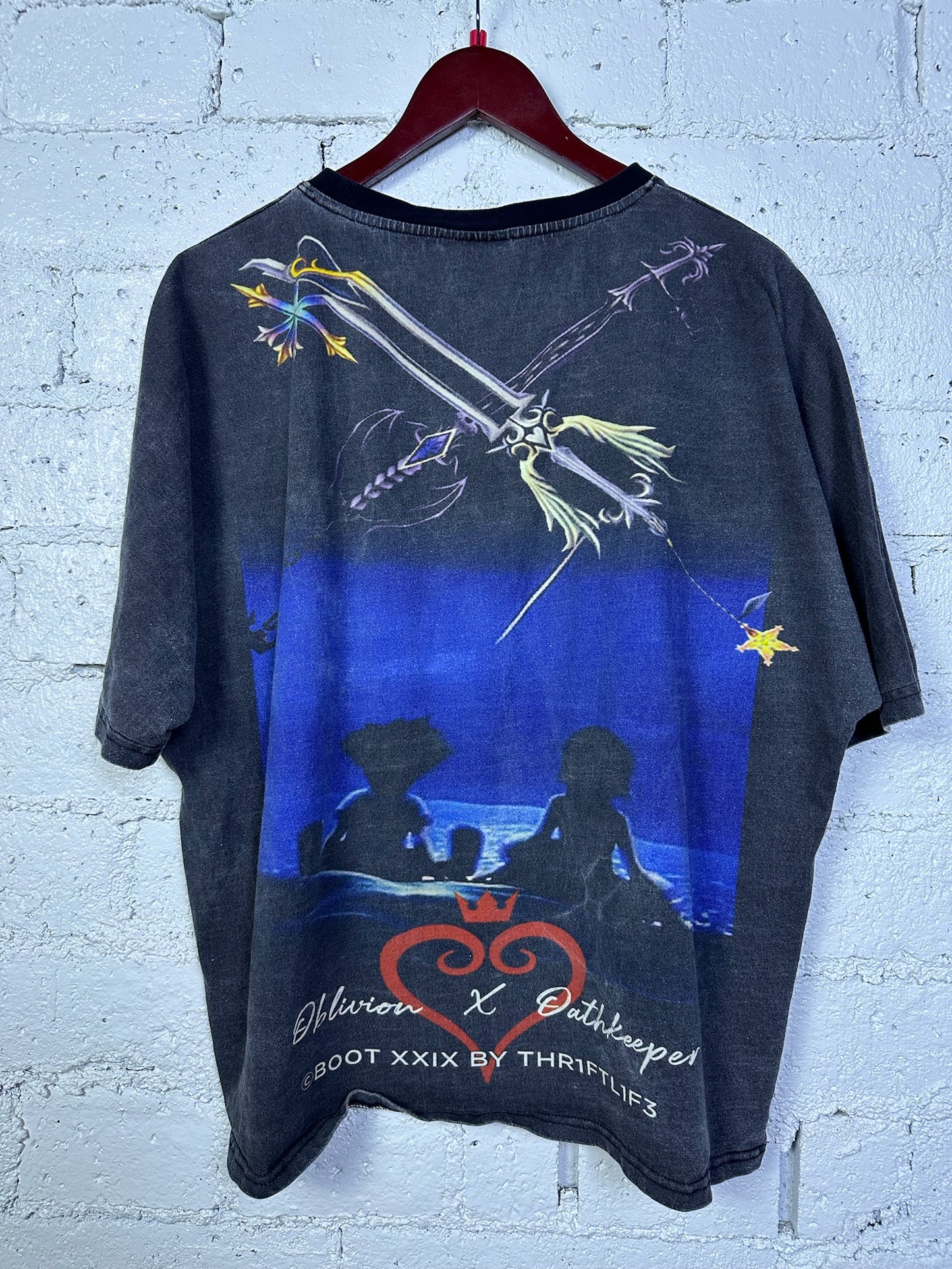 (L) Kingdom Hearts AOP T-shirt