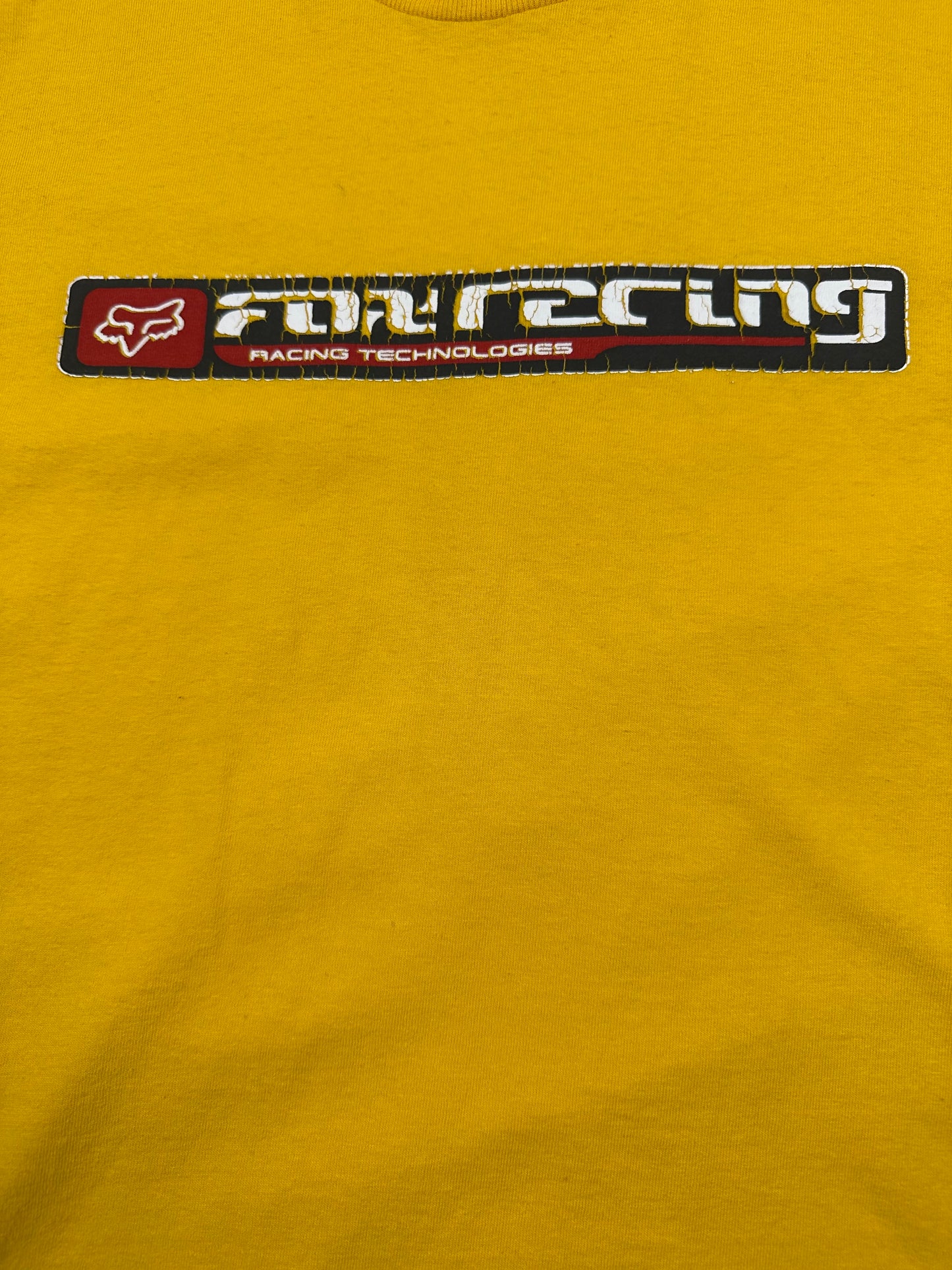 (XL) 00’s fox racing yellow T-shirt