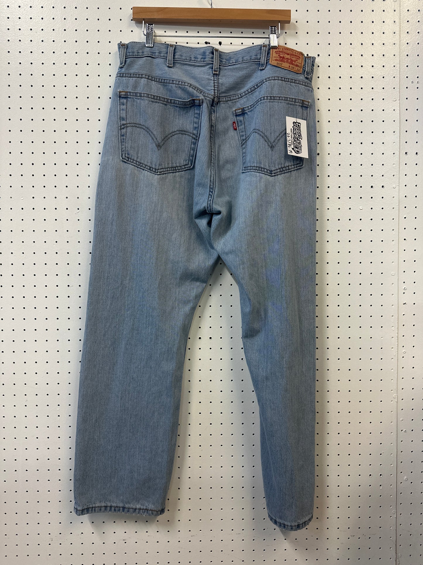 ( W : 38 ) Levi’s 505 Regular Fit Denim Pants