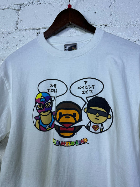 (L) Super Milo Land Bape T-shirt