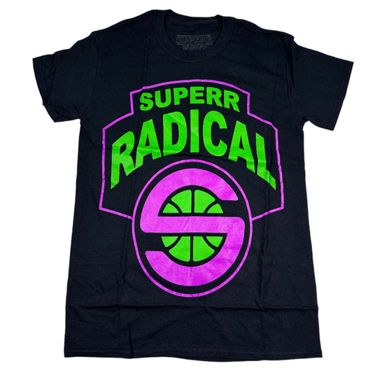 ( S ) Superrradical basketball tee