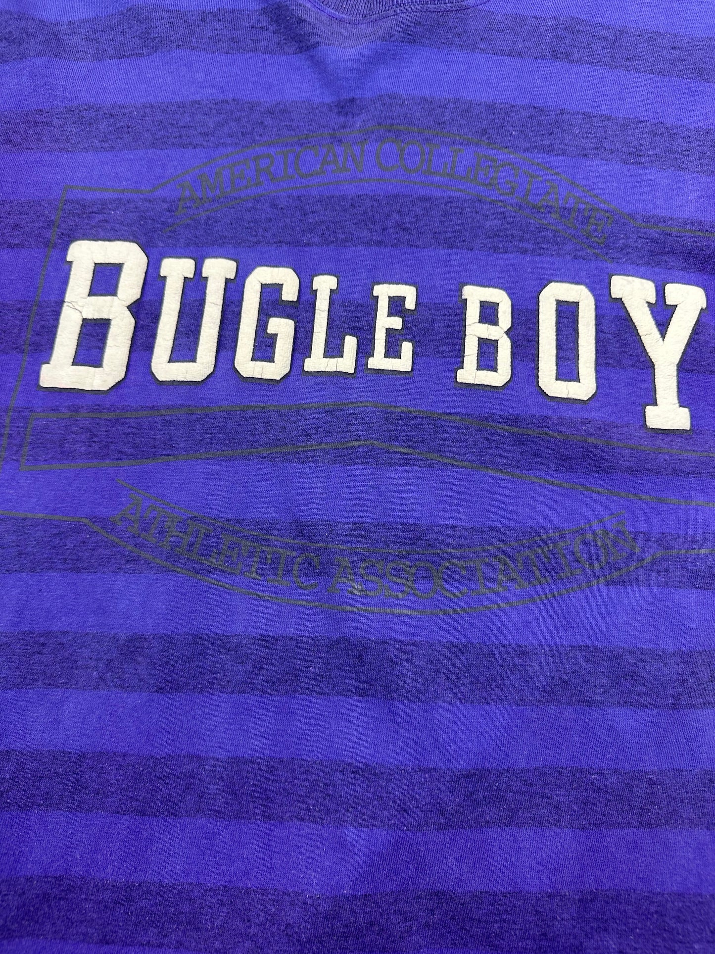 (L) 90’s bugle boy stripe T-shirt