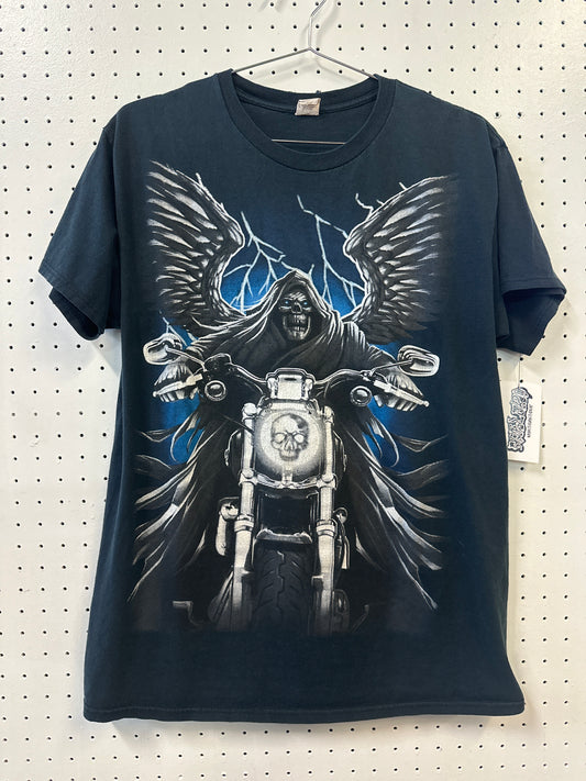 ( L ) Motorcycle Skull Tshirt