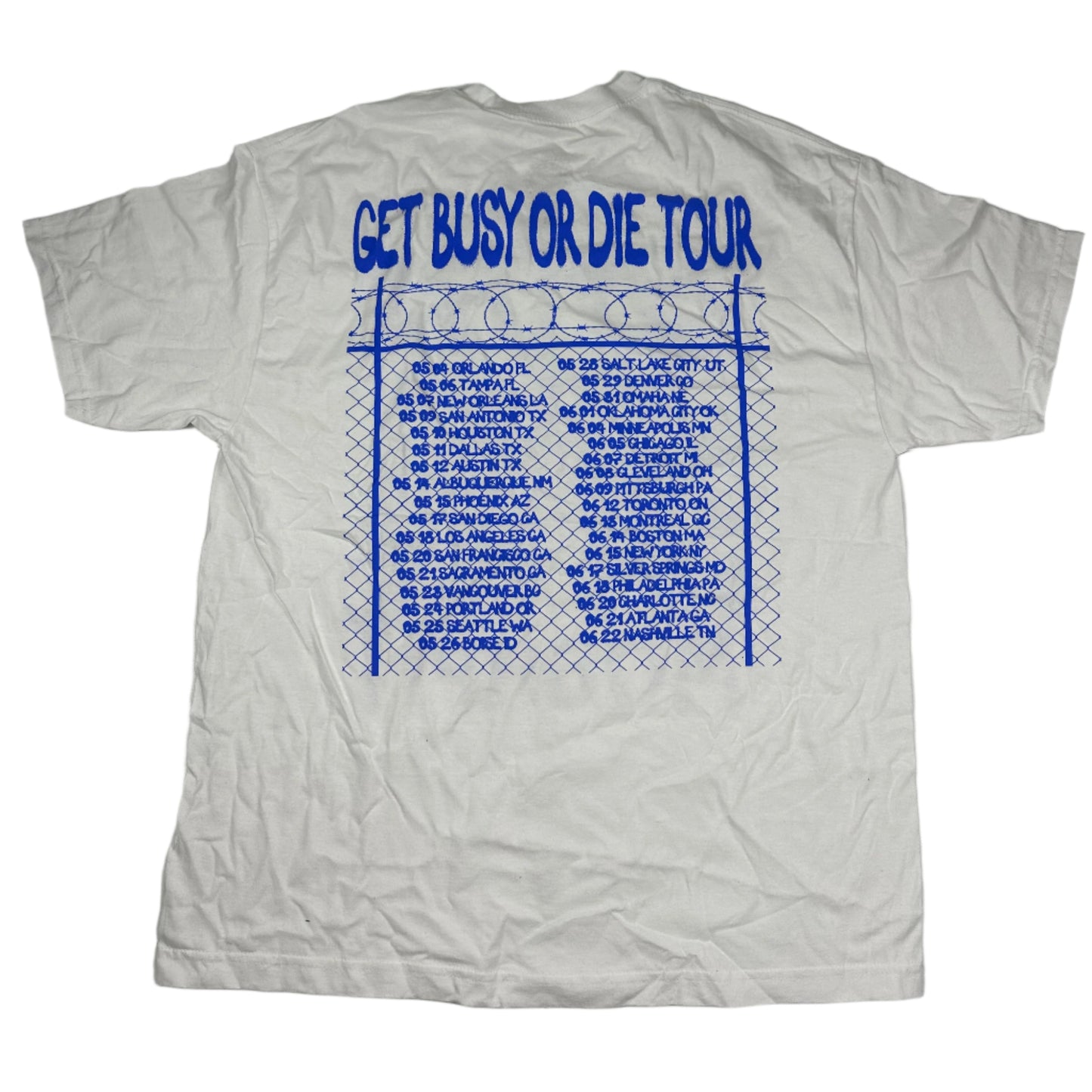 ( XL ) ( XXL ) Snot Moshpit white tour tee