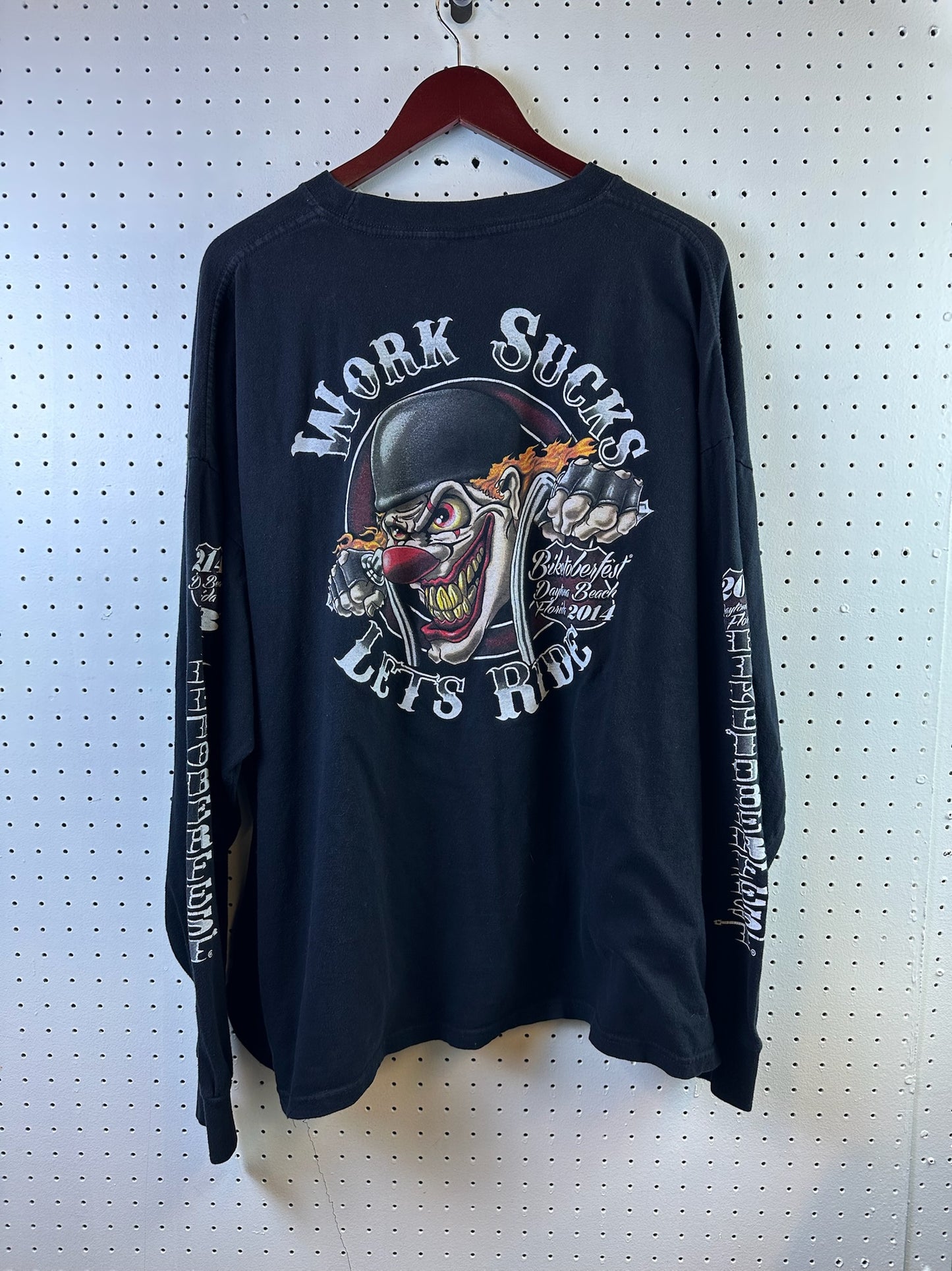 ( 3XL ) Work Sucks Lets Ride Longsleeve