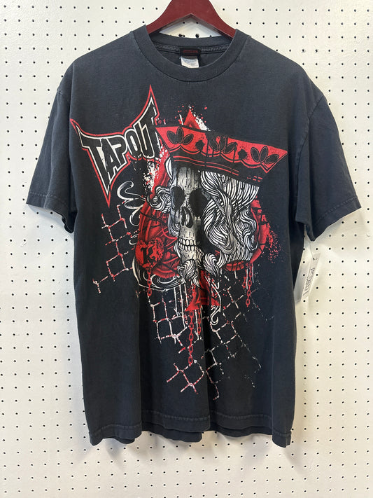 ( L ) Tap Out Skull Card Tshirt