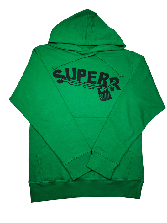 SUPERRRADICAL Green Hoodie S