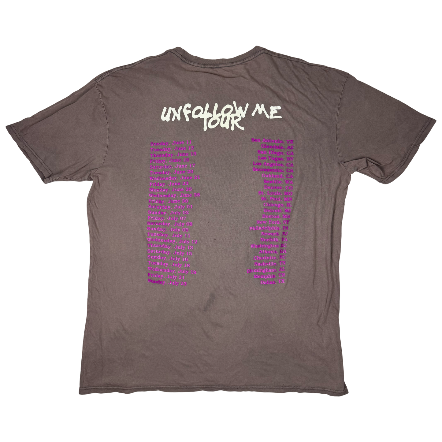 Erykah Badu unfollow me tour tshirt