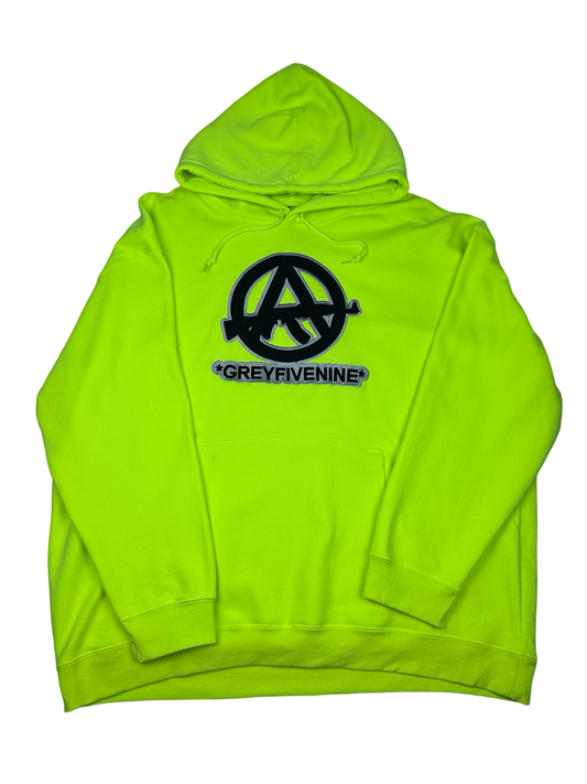 Greyfivenine lime hoodie (3XL)