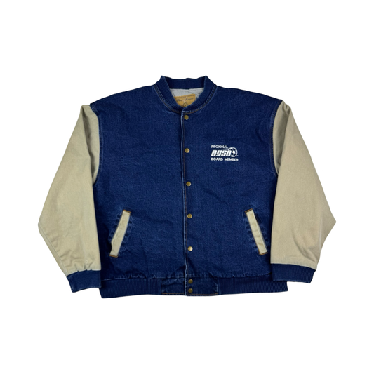 (XL) Denim Bomber Jacket