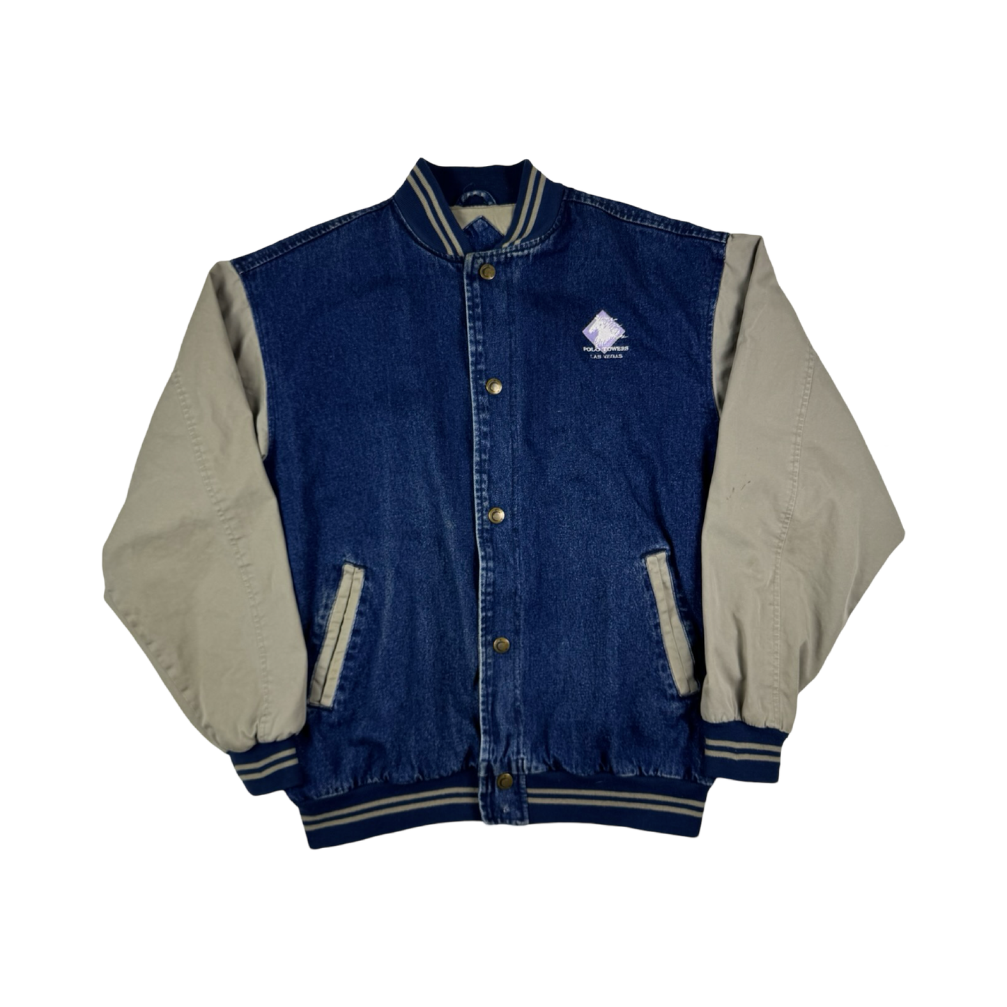 (L) Denim Bomber Jacket