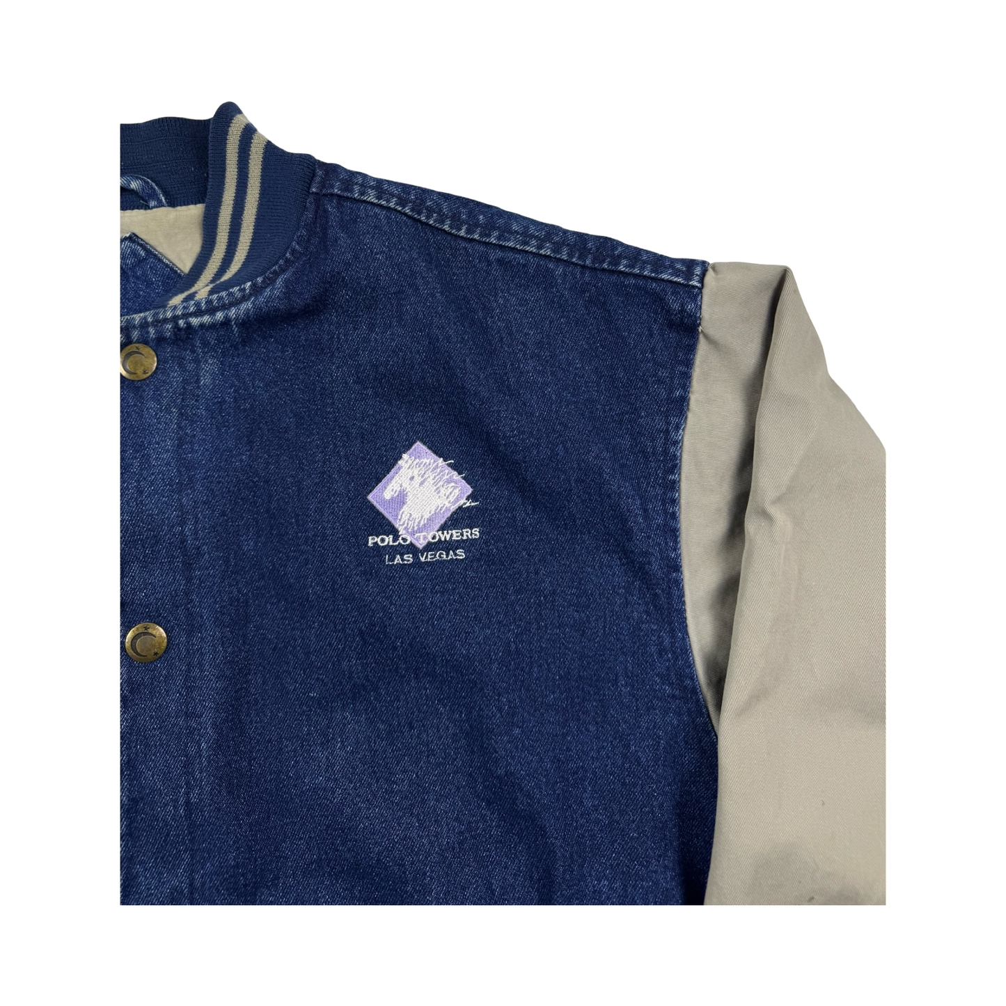 (L) Denim Bomber Jacket