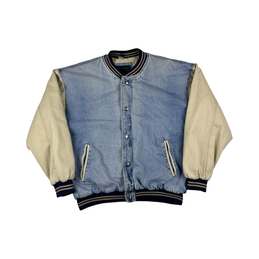 (L) Denim Bomber Jacket