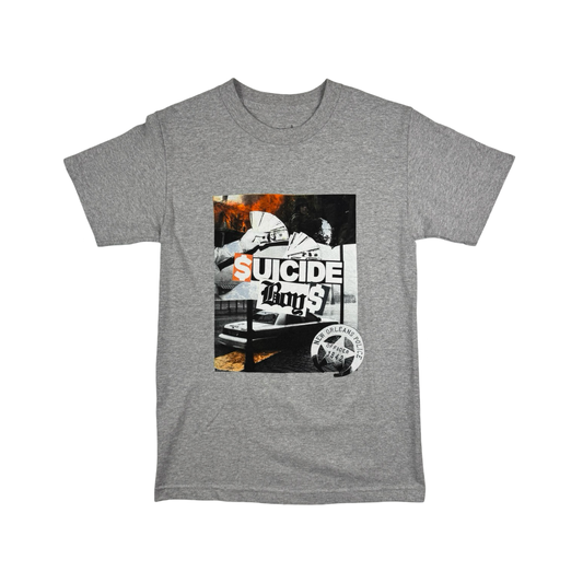 (S) G59 $uicideBoy$ New Orleans Police Department gray T-shirt