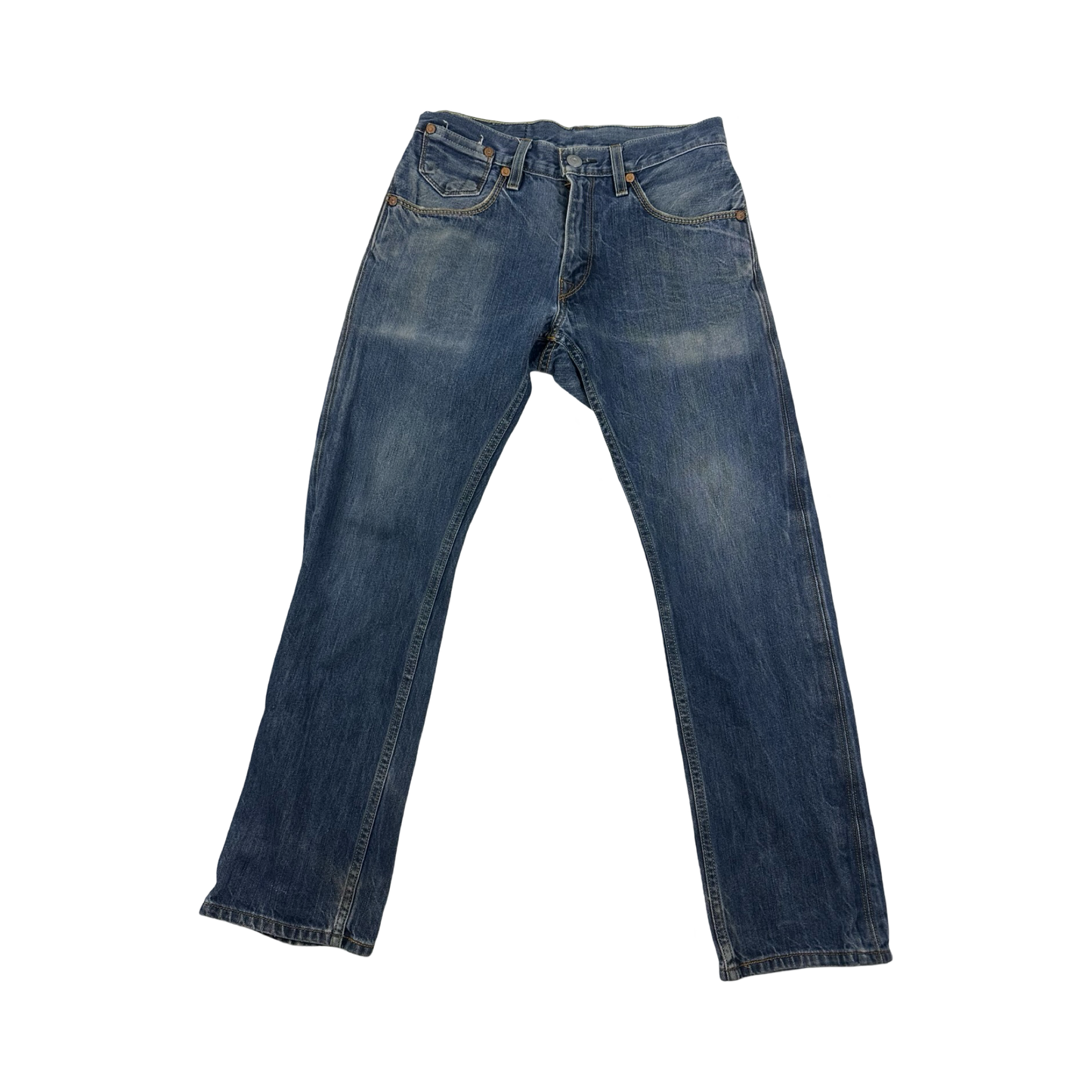 ( 30”)Distressed Levi 514 denim jeans