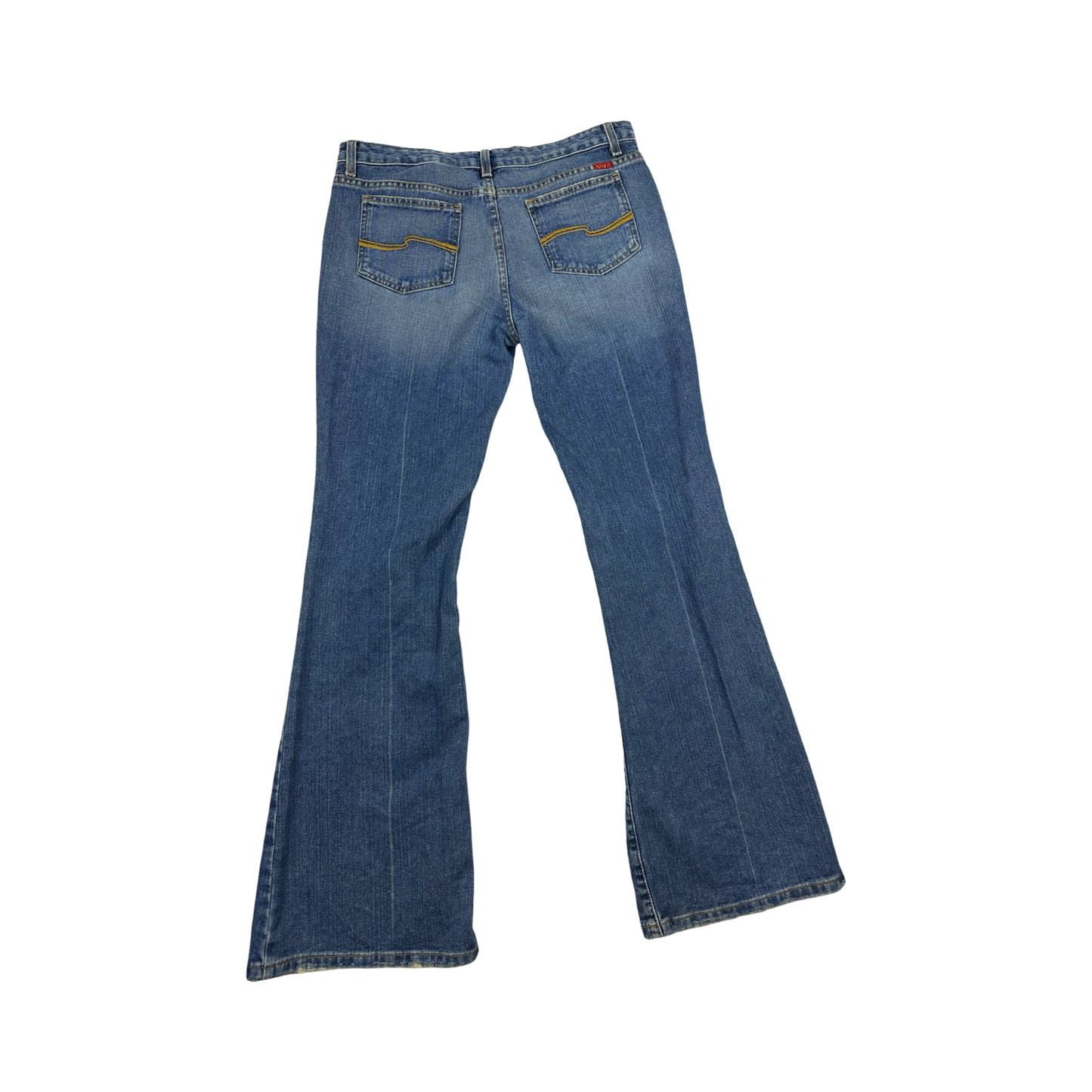 (13) 00’s women’s tilt flare denim jeans