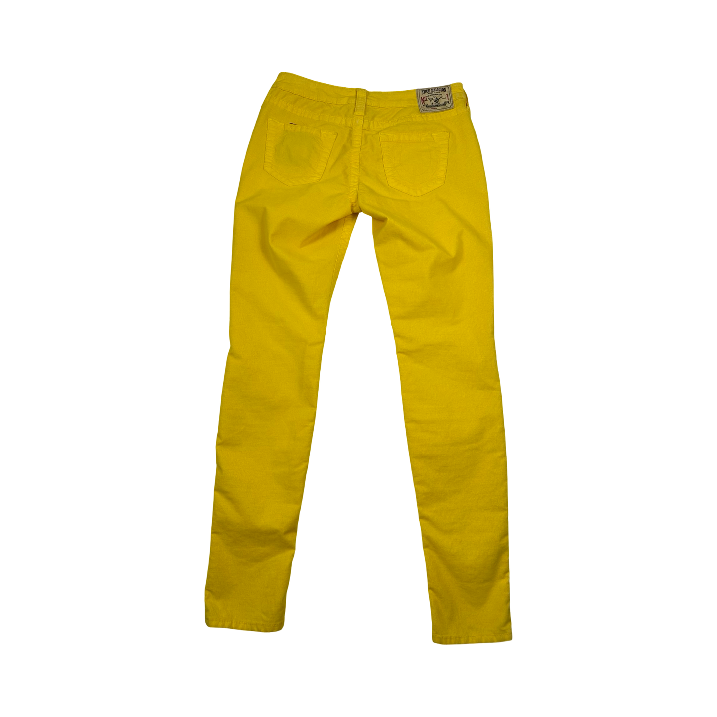 (28) women’s true religion yellow pants